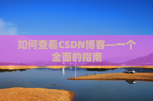 如何查看CSDN博客—一个全面的指南